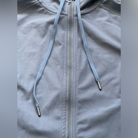 Women's Gray Hooded Jacket - Picture 9 of 14